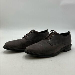 Cole Haan Grand OS Gray Leather Lace Up Oxford Cap Toe Shoes